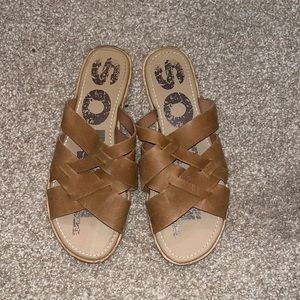 Sorel sandals. 9.5. Like new